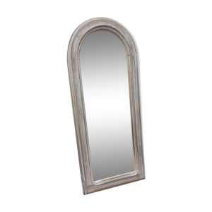 Miroir vintage beige patiné