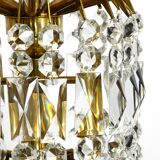 Lustre XL en cristal et laiton par Vereinigte Werkstätten