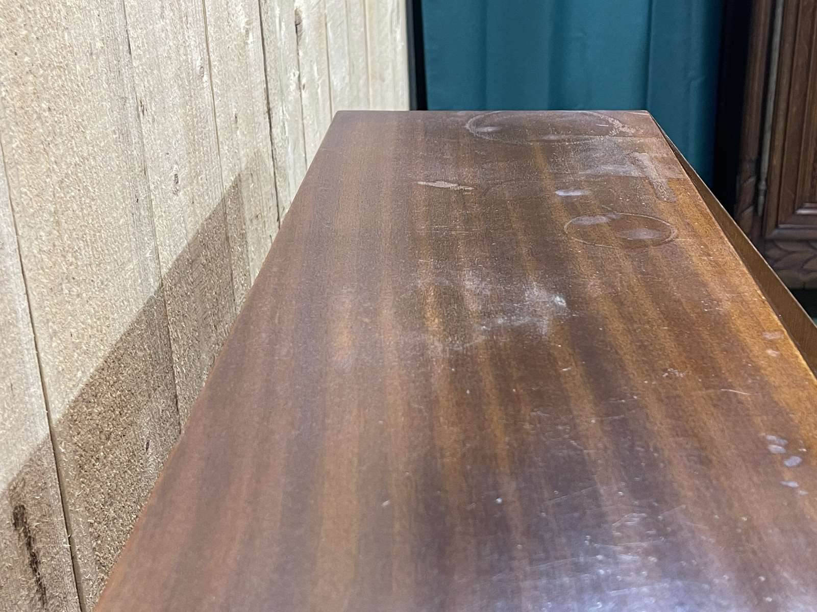 English secretary from the 1950s in mahogany