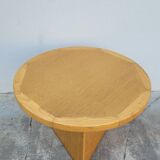 Vintage round coffee table design Maison Regain style 1970s