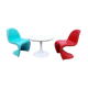 Lounge set with table and pair of Panton chairs