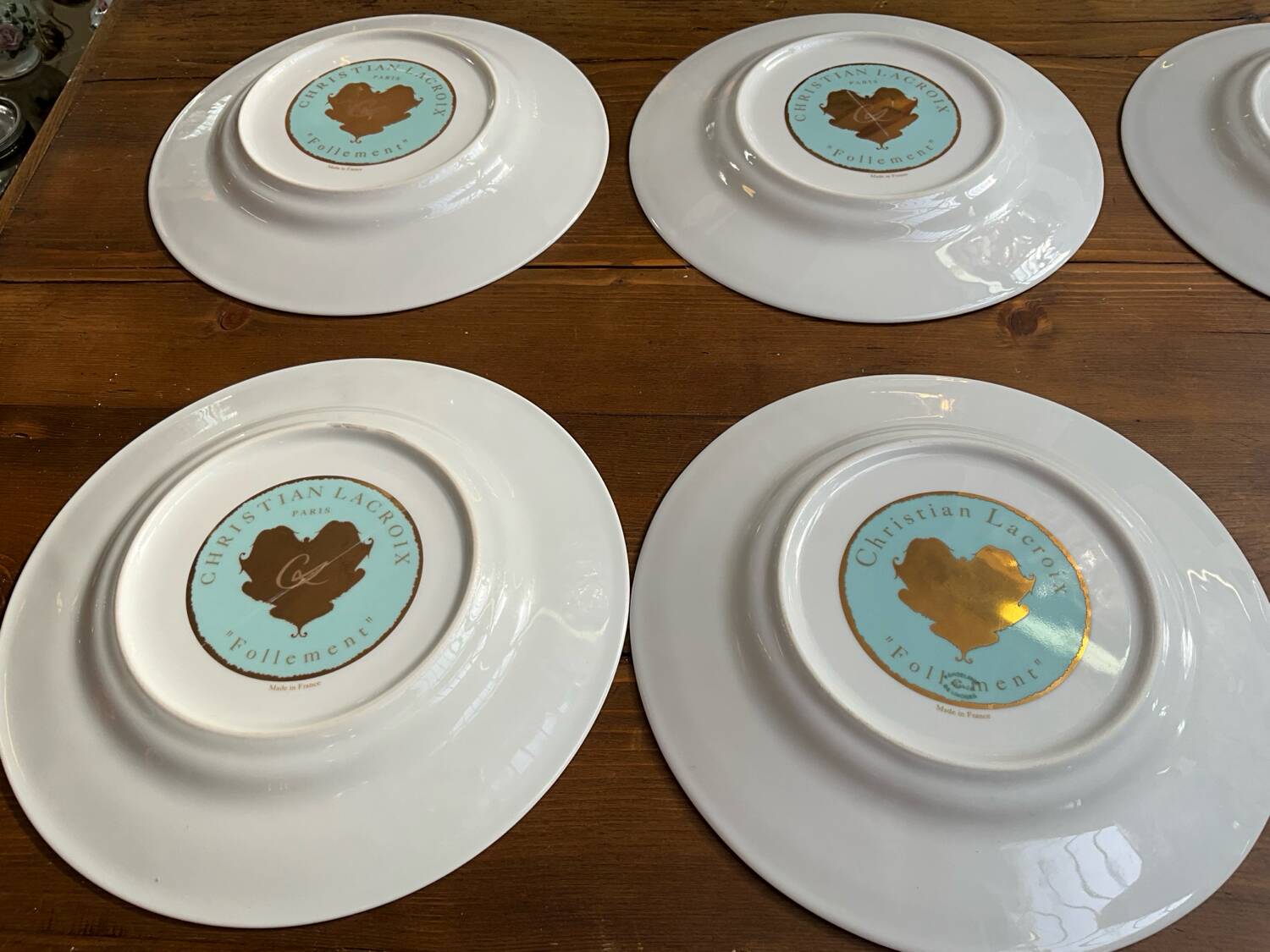 Assiettes modèle Follement de Christian Lacroix