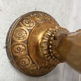 19th century gilded carved wooden presentation column