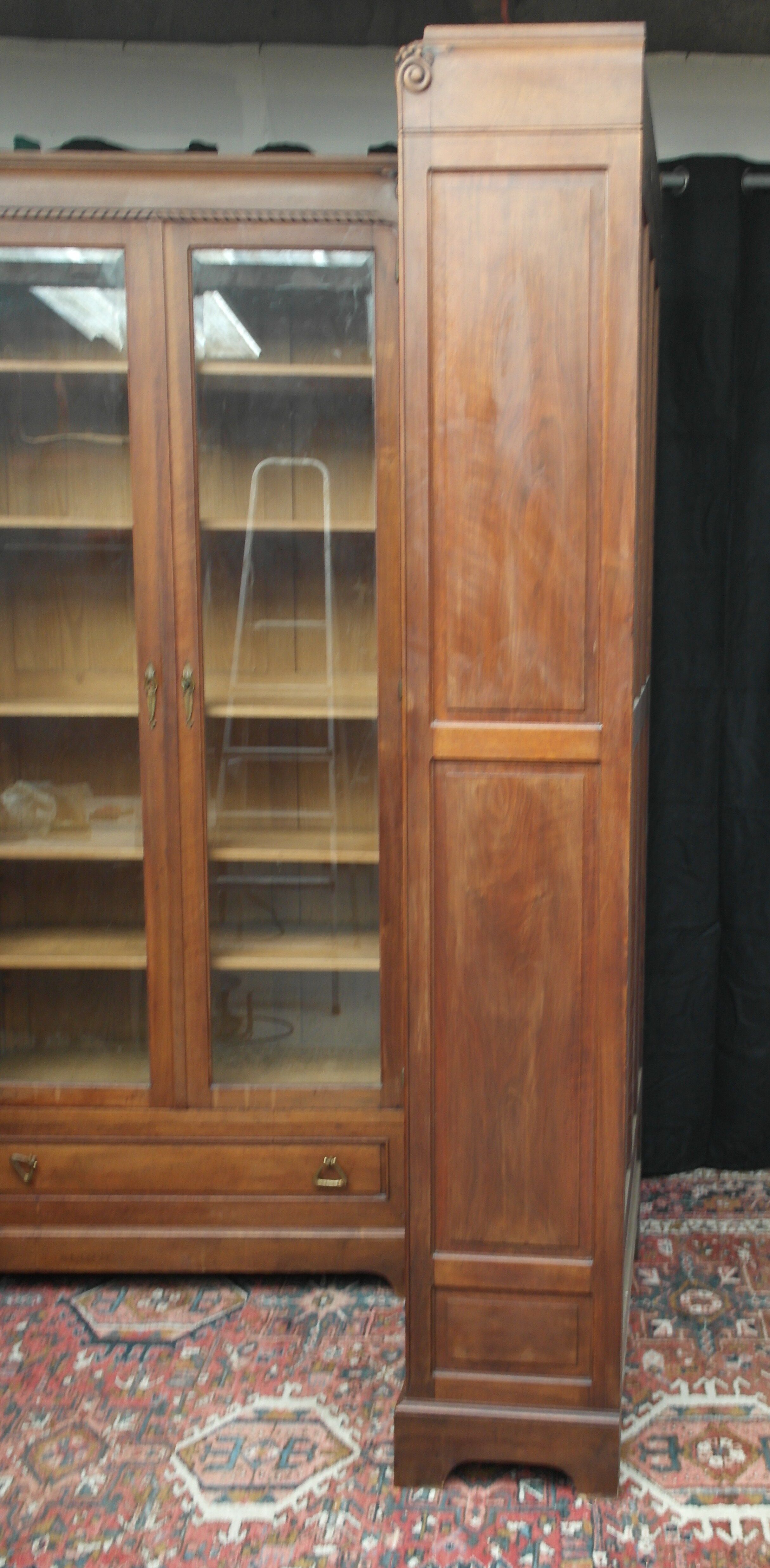 Art deco mahogany bookcases