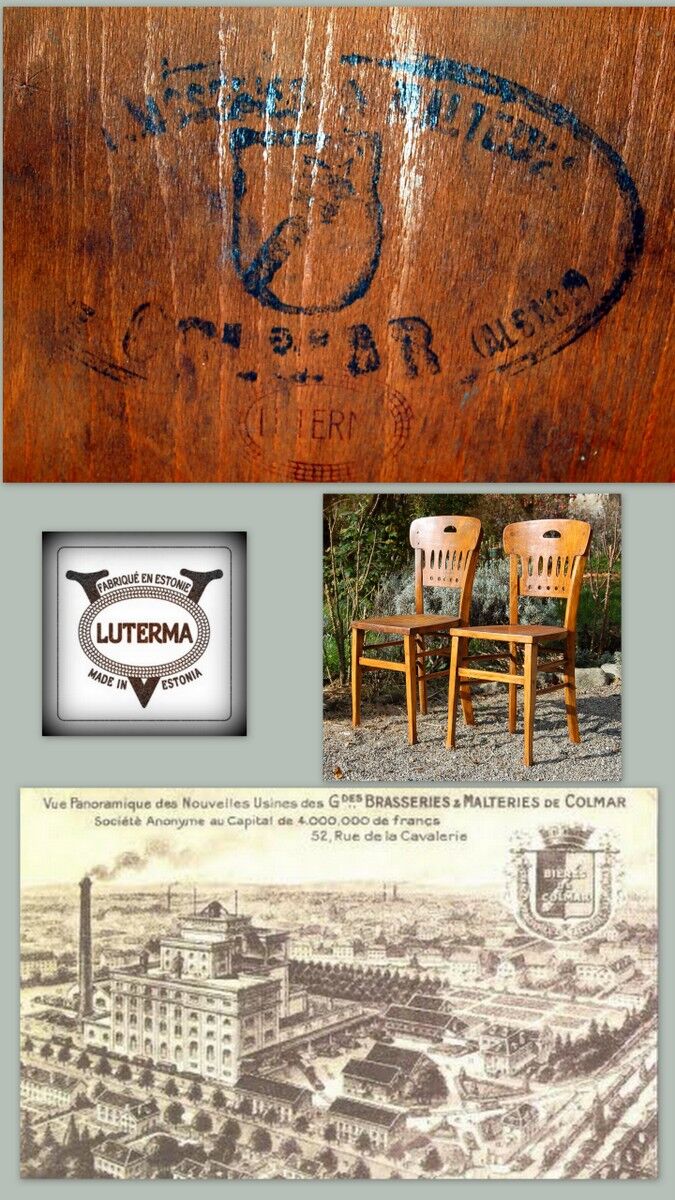 Paire de chaises bistrot Luterma de Colmar