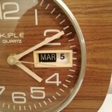 Wall clock year 1960/70 in formica