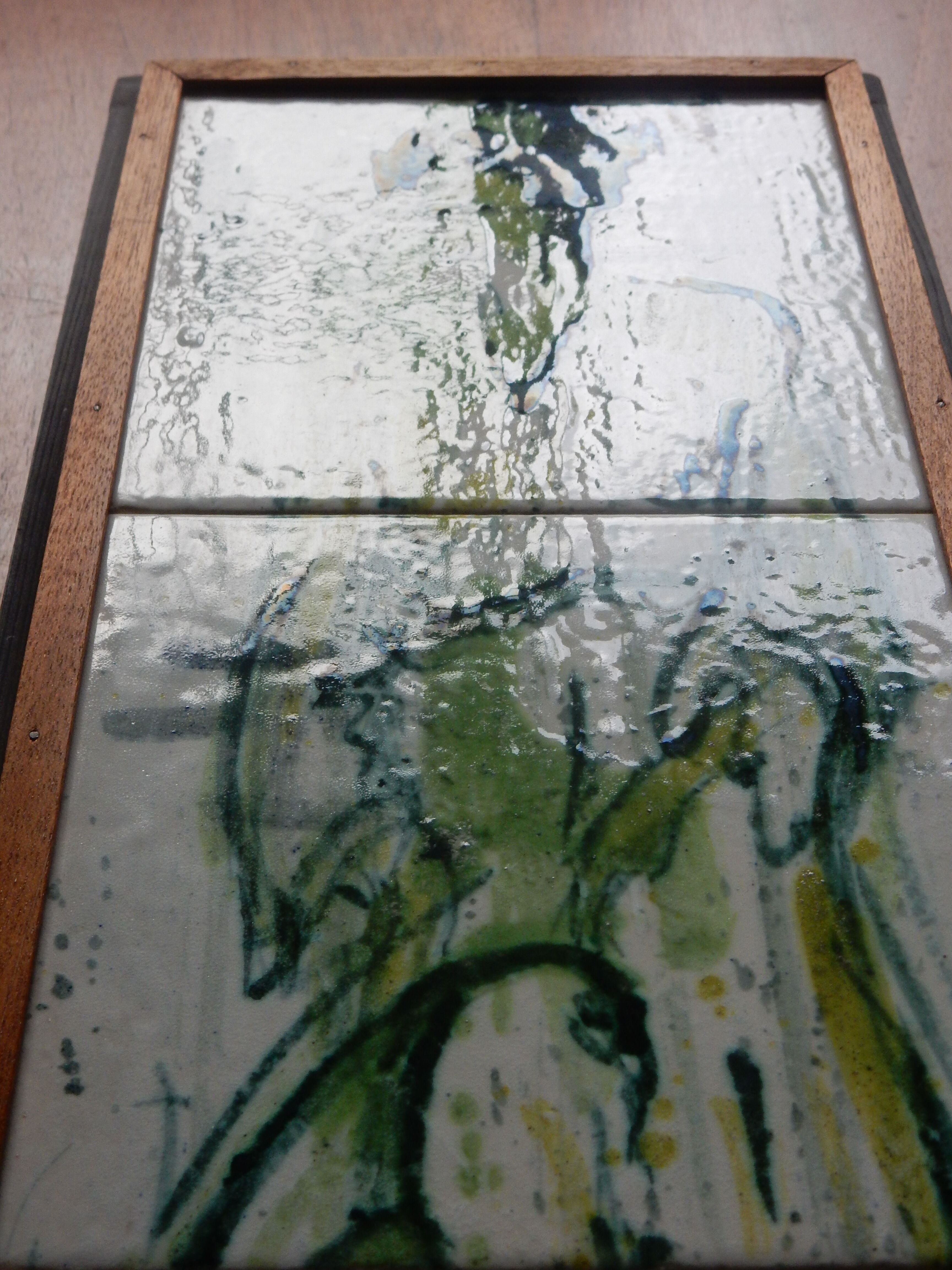 60s vintage ceramic tile panel from A. Suez