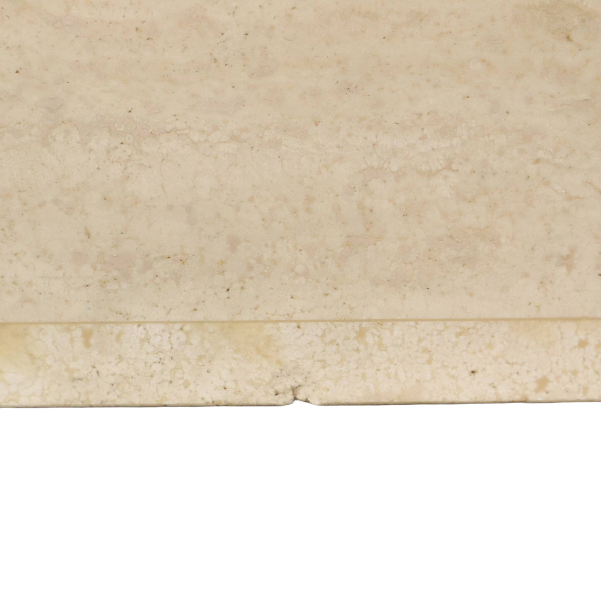 Vintage Travertine Natural Stone Magazine Rack – 1970s