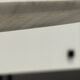 Vintage 1970s white Carrara marble dining table