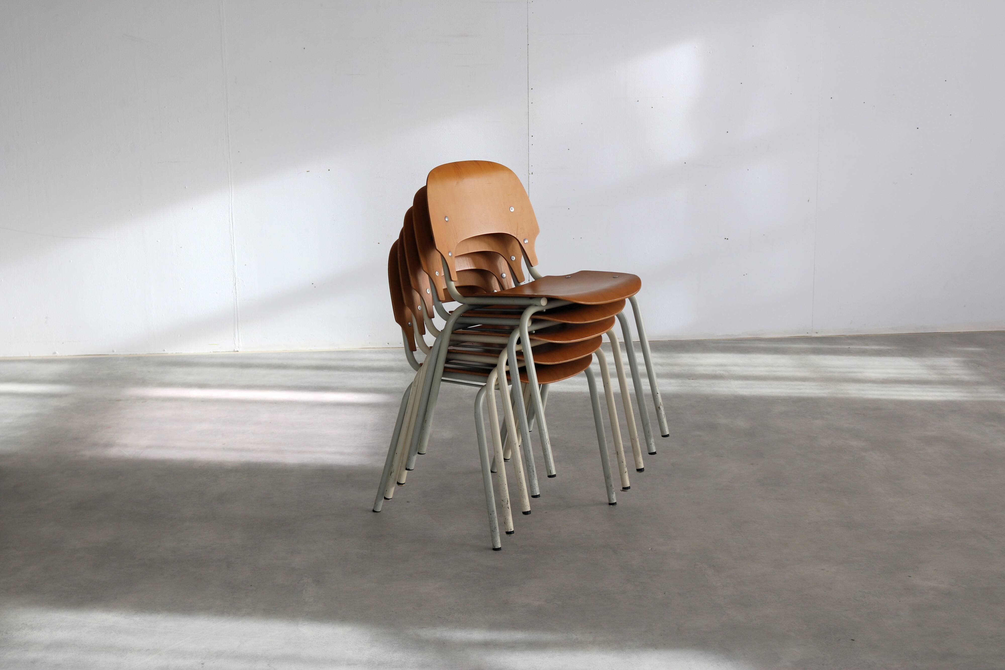 Vintage chairs | dining chairs | stackable chairs | 5 piece