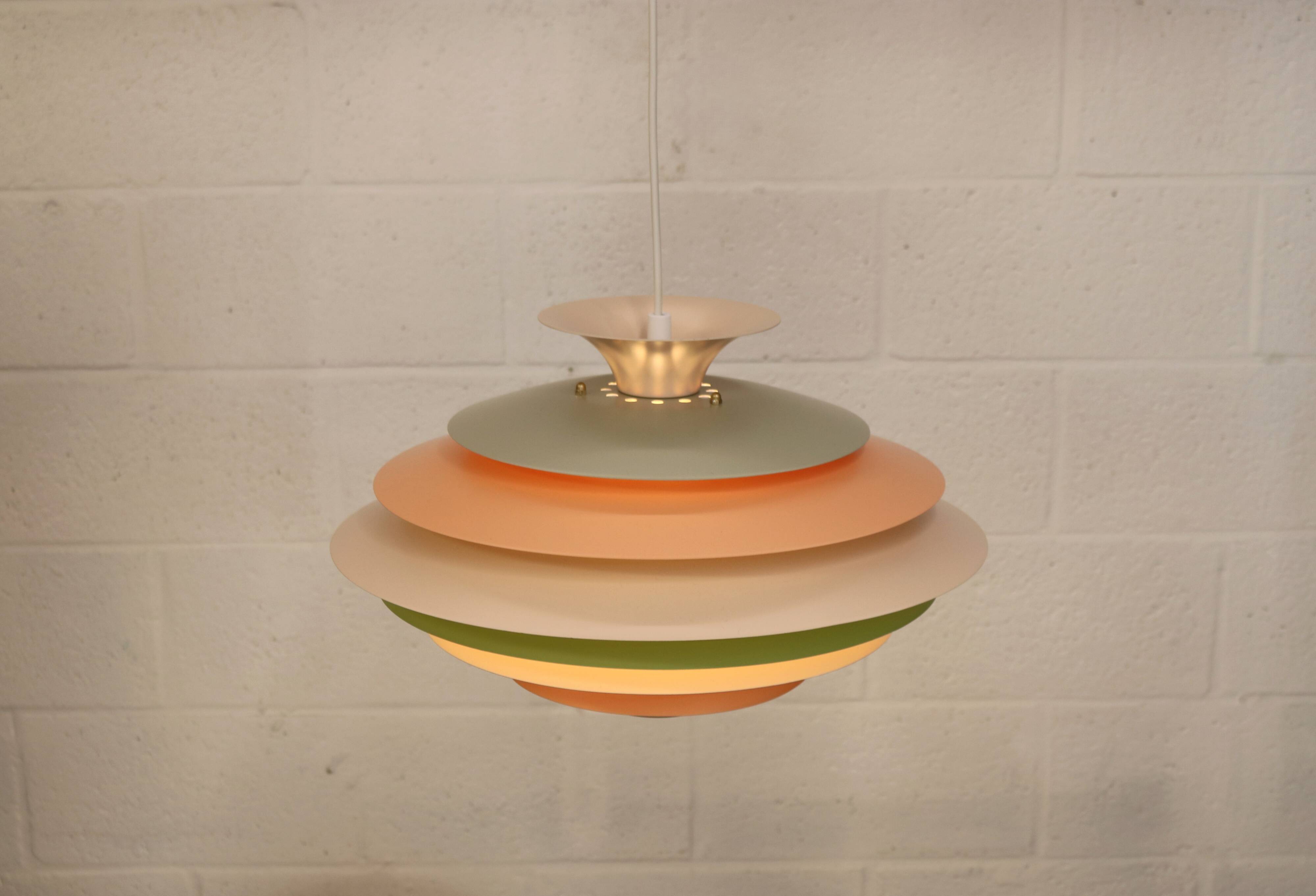 XL Colourful Pendant Lamp: Danish Mid-Century Modern by Formlight Design -