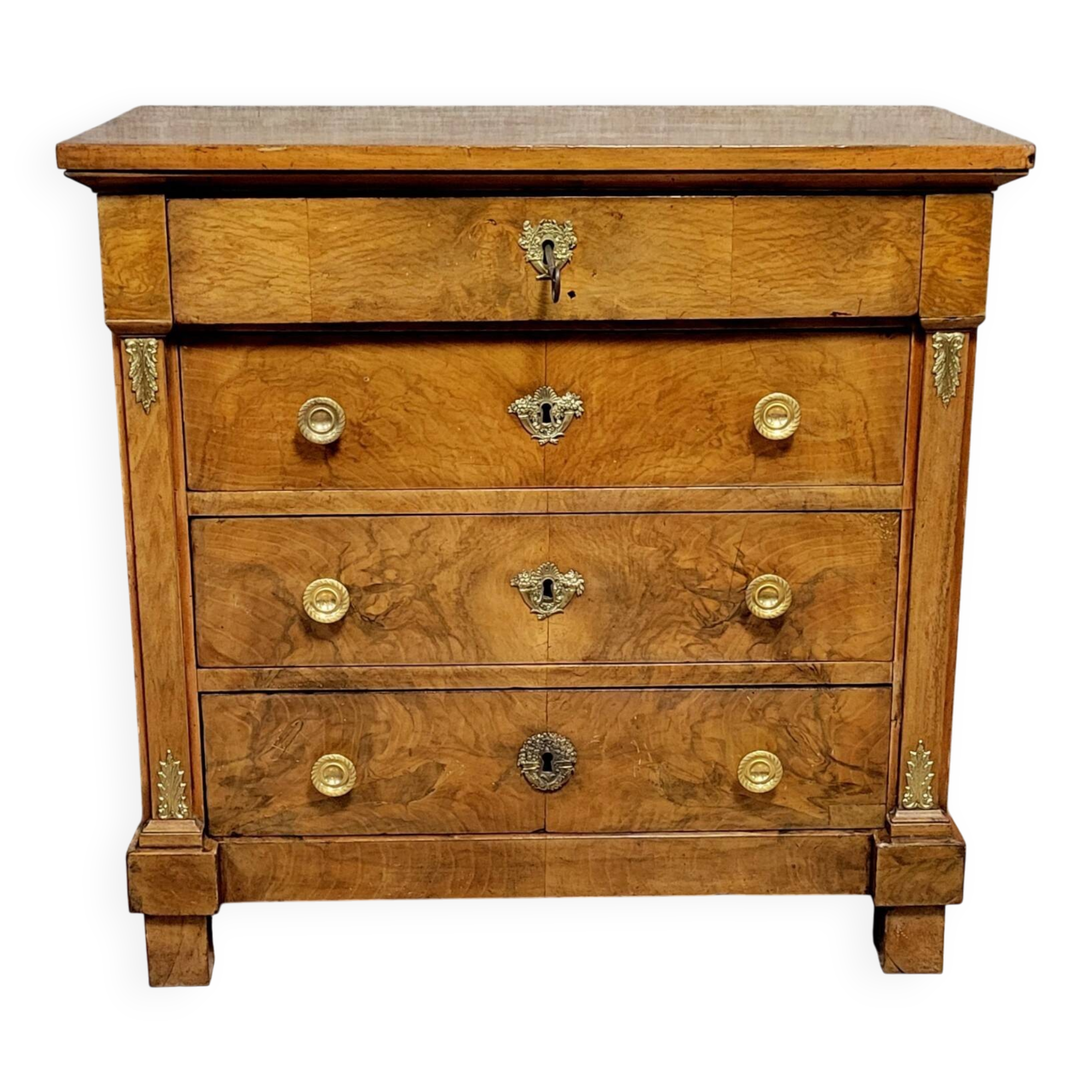 Commode de Dame époque Empire en noyer / début XIXeme
