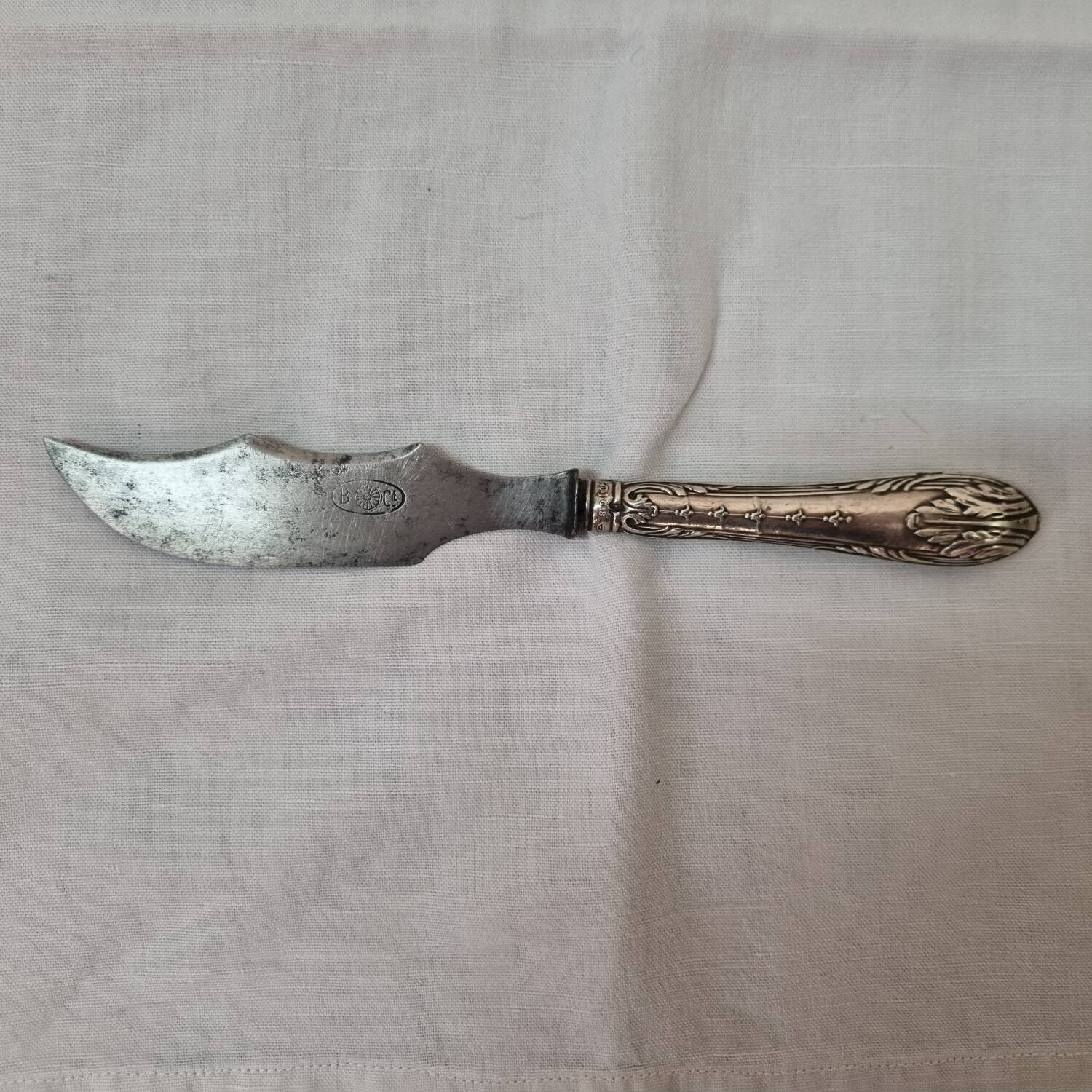 Butter knife, silver, late 19th century