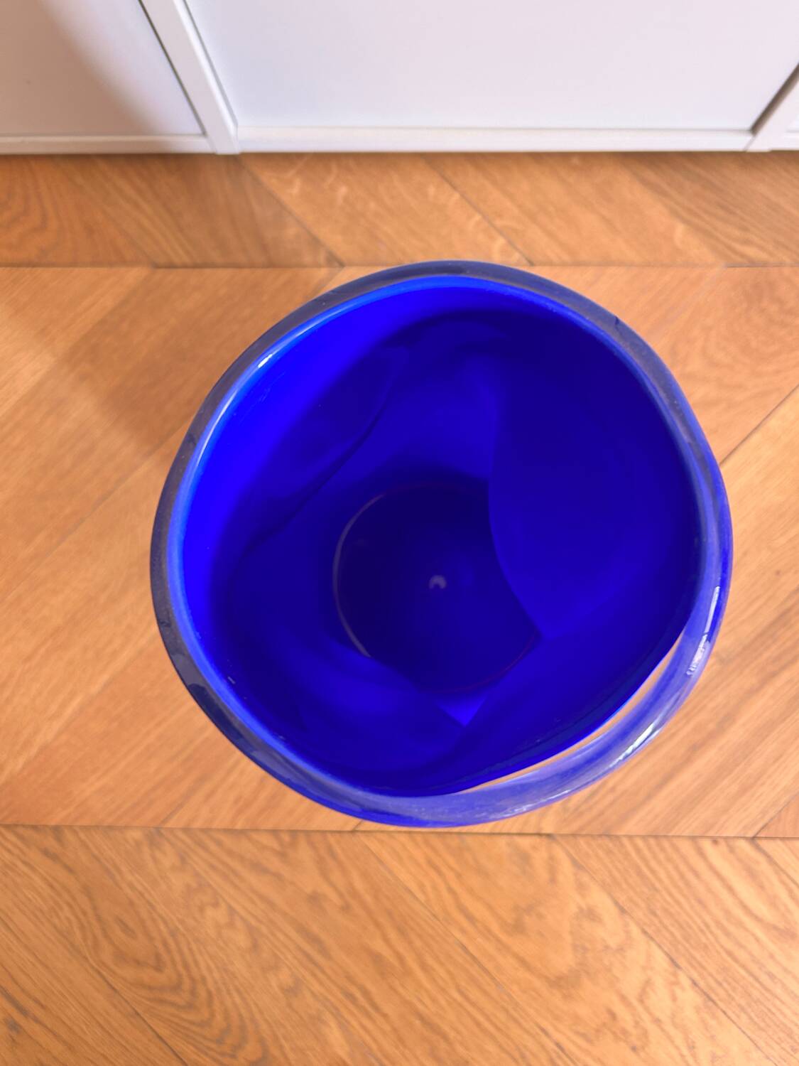 Blue/Gold Murano XL Vase 40cm height