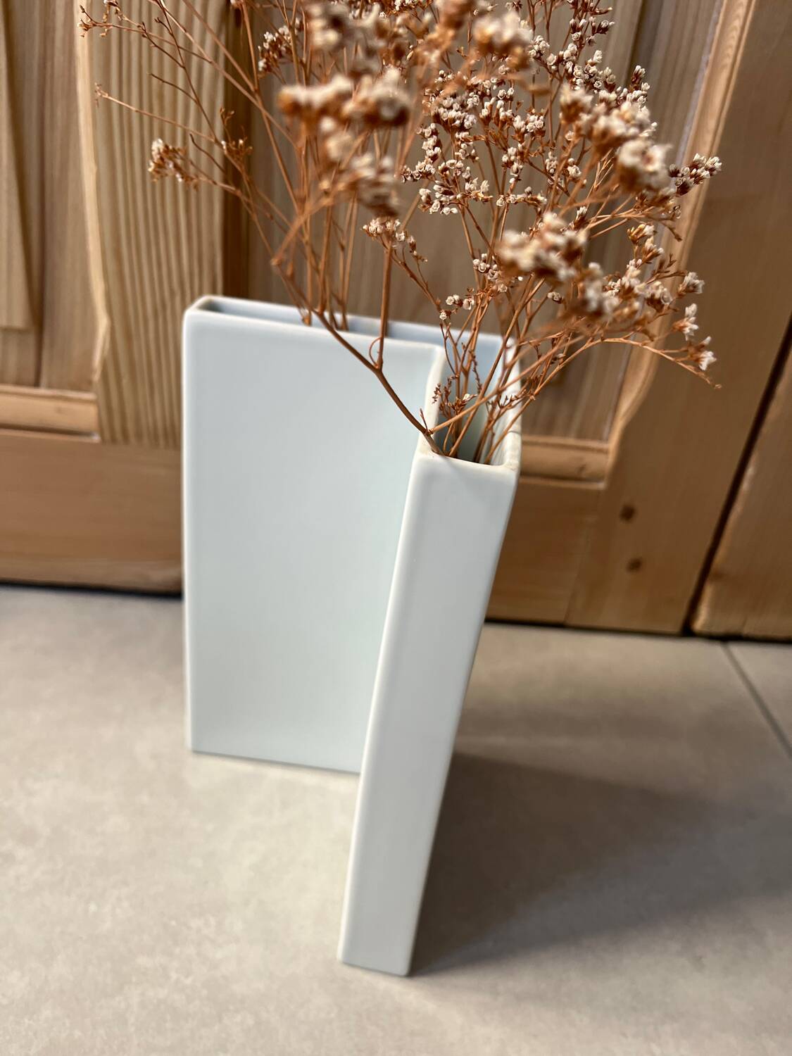 Vase porcelaine blanche contemporain