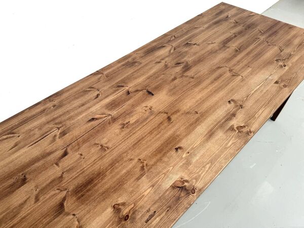 Ancienne table d'école à 8 tiroirs