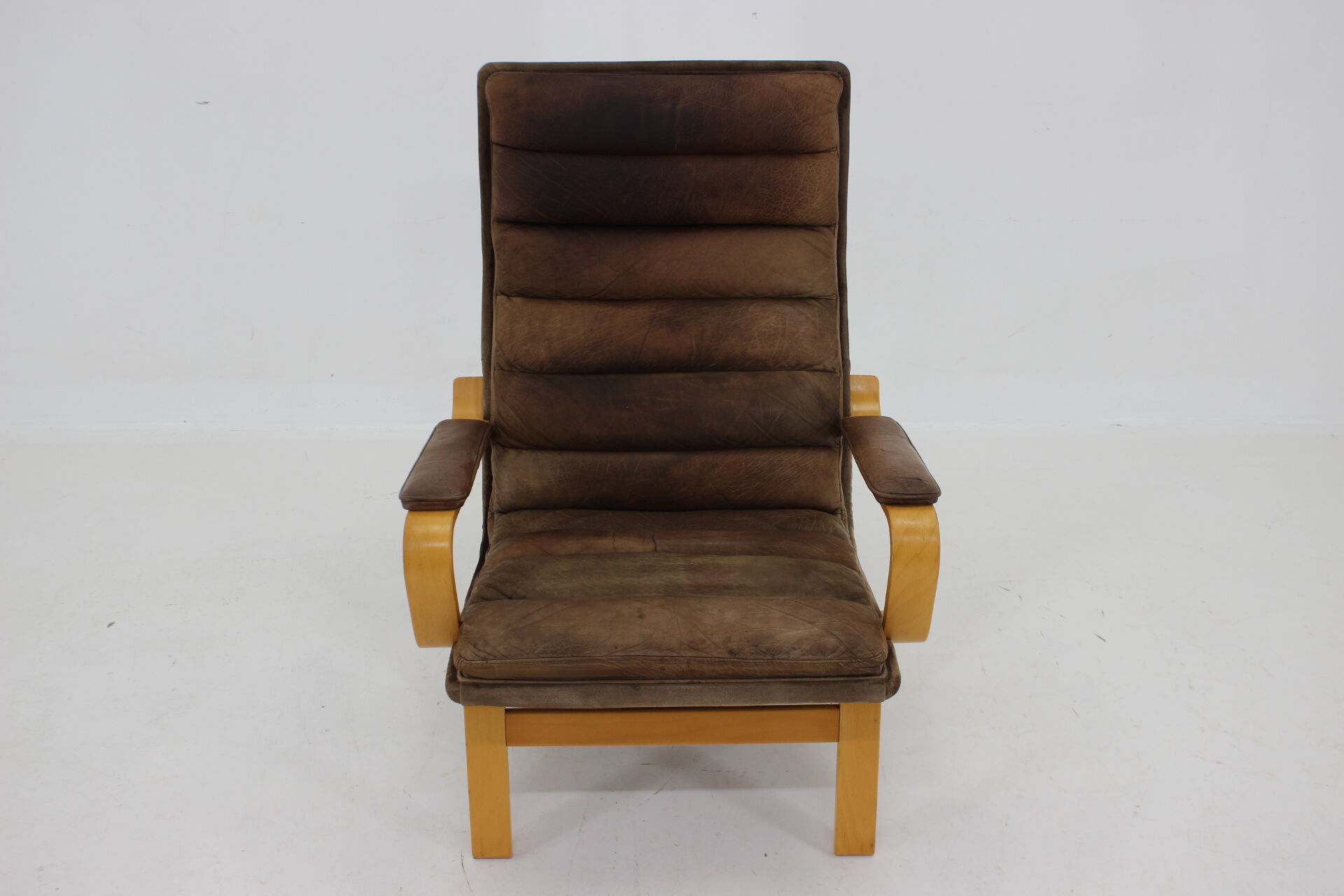 1970s Yngve Ekström "Contino" Leather Armachair,Sweden