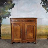 Louis XV high sideboard in cherry wood, Louis XV style