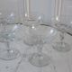 Set of 5 champagne glasses in crystal engraved early twentieth century