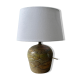 Lampe en grès de Jean Claude Monange, années 60