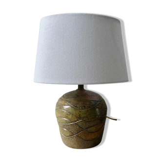 Sandstone lamp by Jean Claude Monange, 60s