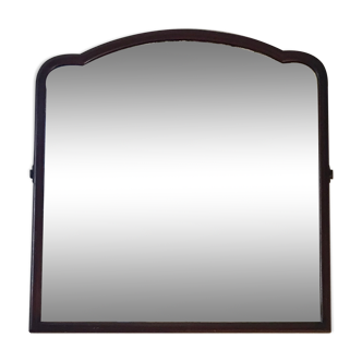Beveled mahogany mirror, circa 1930
