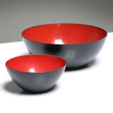 Pair of bowls "Krenit" steel enamelled by Krenchel for Torben Orskov