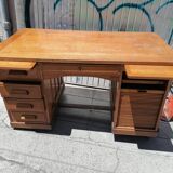 Old oak desk. De dietrich and Cie. 1950