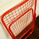 Red "grid" metal folding chair 1980