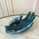 Empty pocket ceramic ring fat lava signed vallauris 70s
