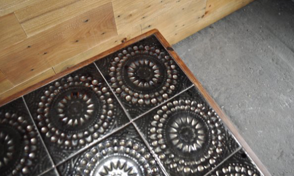 Danish rosewood ceramic tile coffee table, 1960s