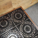 Danish rosewood ceramic tile coffee table, 1960s