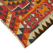 Tapis kilim vintage Herki tissé à la main en Turquie 100 cm x 326 cm