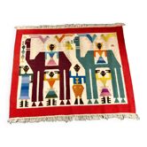 Tapis en laine Tunisie vintage