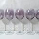 17 amethyst crystal glass goblets