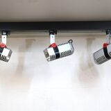 Set of 3 roger tallon vintage erco halogen spots - rare model 33727 - 1975