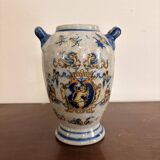 Ancient Vase Pot Decor Angel Cherub Renaissance Style Gien