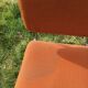 LOT of 8 chairs in orange fabric '70s very comfortable
