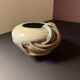 Sculptural ceramic vase – draped shape – vintage decorative piece