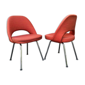 Pair of chairs "Conference" 50's by Eero Saarinen for Knoll