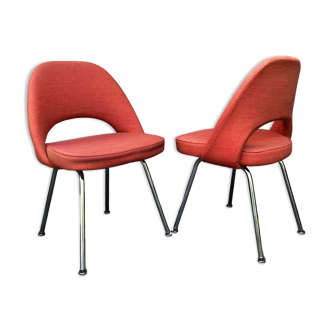 Pair of chairs "Conference" 50's by Eero Saarinen for Knoll