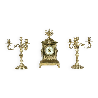 Gilt Bronze Fireplace Trim, stamped Japy Frères & Cie – Late 19th century