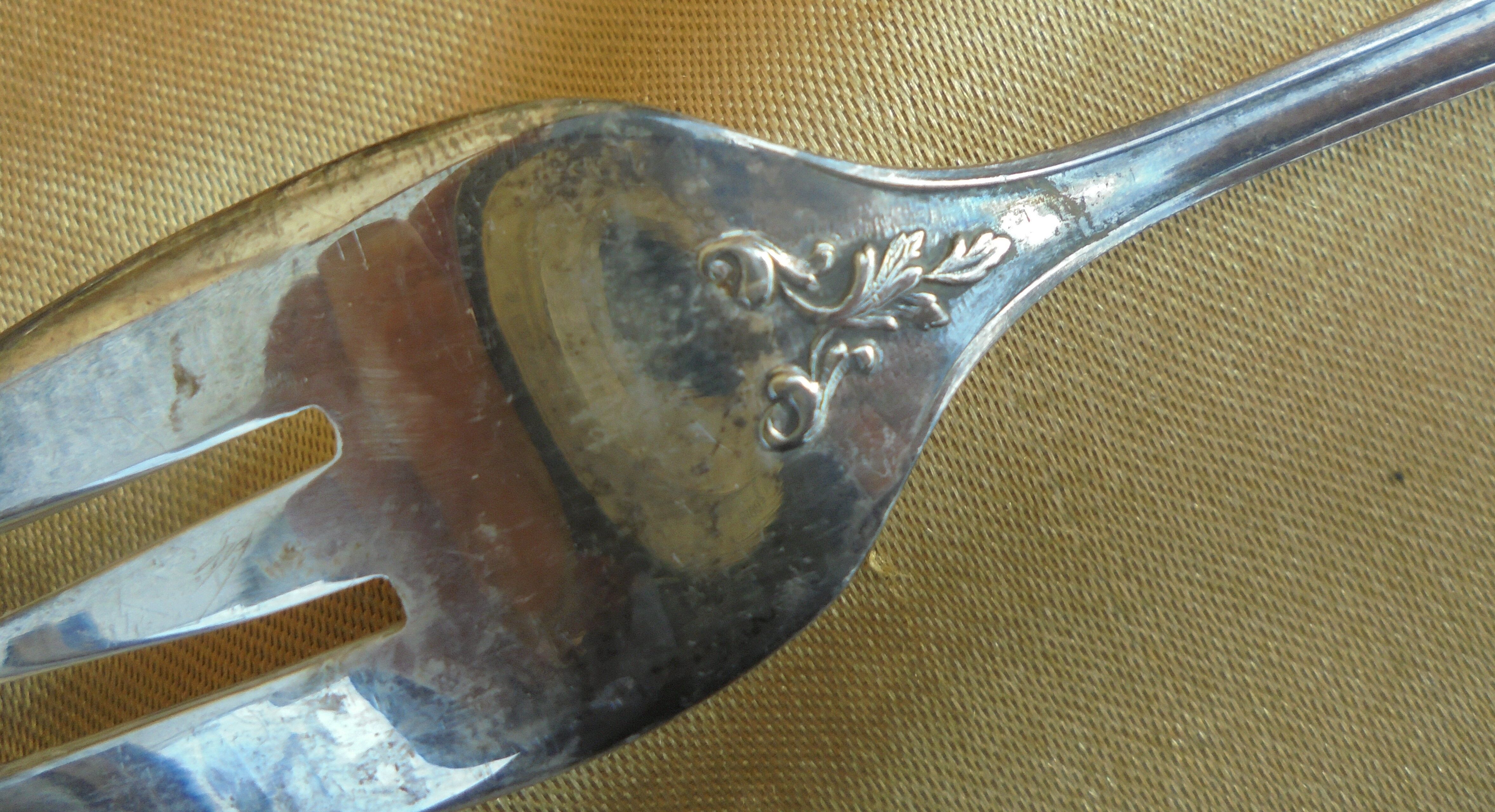 12 dessert forks with Sfam silver metal shovel