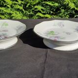 2 coupes montées en porcelaine