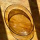 Large 70's smoked glass oven dish