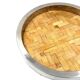 Hollywood regency bamboo and brass tray, Italy 1970s