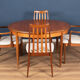 Retro teak 1960s mid century dining table & 6 chairs by G plan Victor Wilkins