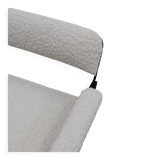 Mid Modern Ettore Sottsass Lodge Italian Black Metal and Wool Chairs, Set of Six