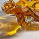 Amber colored Murano Vide Poche - 1970s