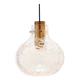 Mid-Century Bubble Glass & Brass Ceiling Light/Pendant by Helena Tynell for Limburg, Germany, 1960s